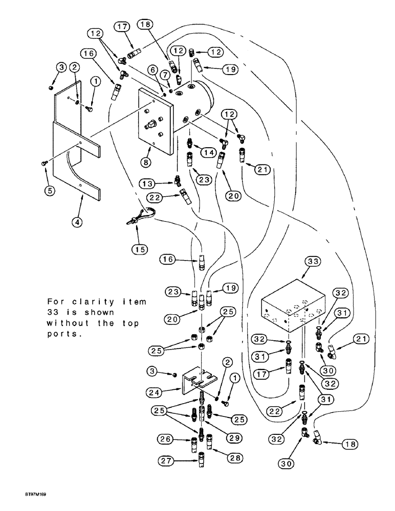 Схема запчастей Case 9045B - (8-025A) - QUICK CHANGE SELECTOR VALVE AND HYDRAULICS (08) - HYDRAULICS