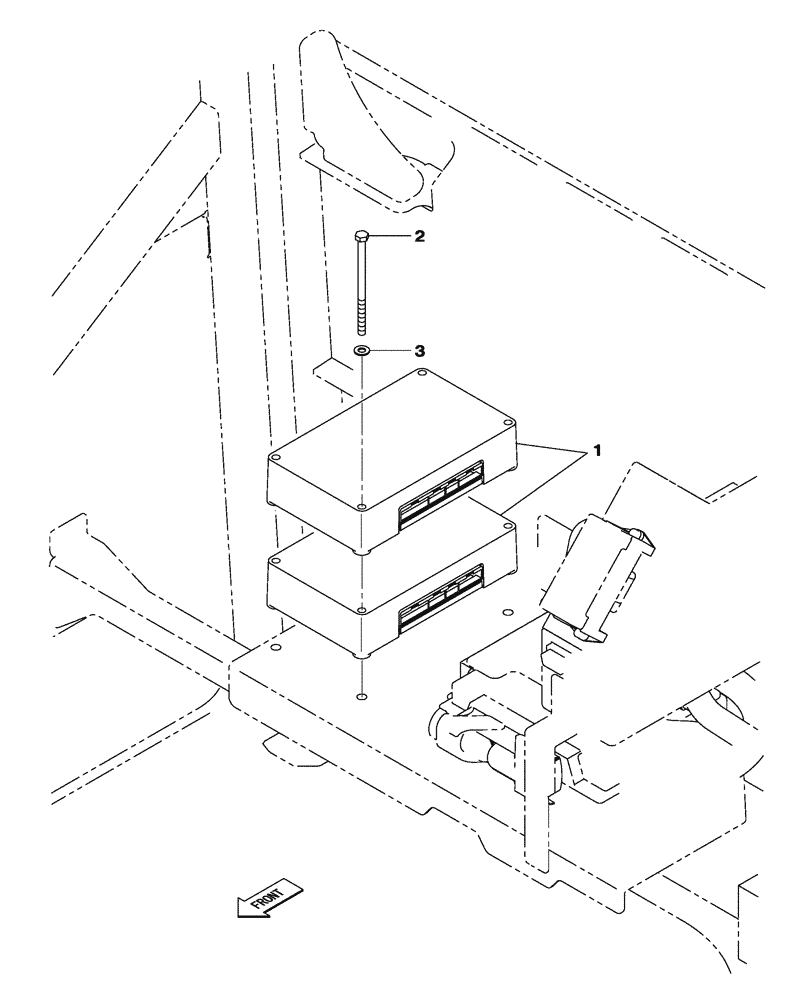 Схема запчастей Case CX250C - (04-007[00]) - ELECTRONIC UNIT, CONTROL (04) - ELECTRICAL SYSTEMS