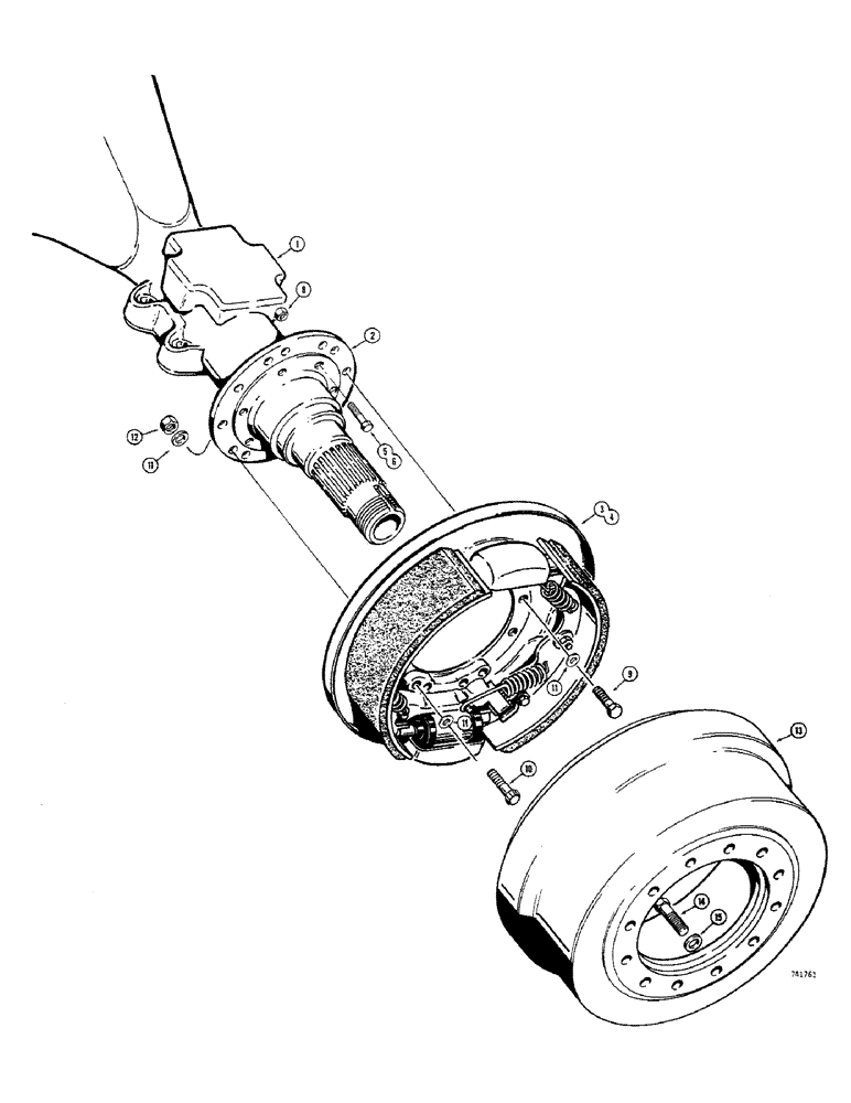 Схема запчастей Case 680CK - (100) - L55057 BRAKE IMPROVEMENT KIT (33) - BRAKES & CONTROLS