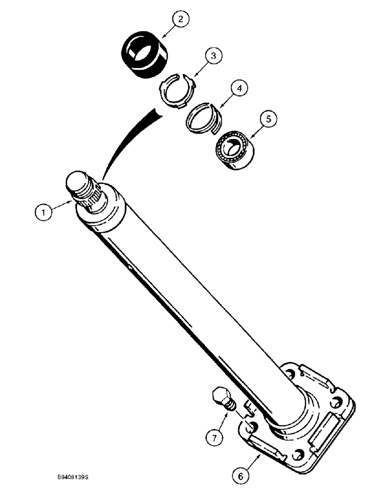 Схема запчастей Case 570LXT - (5-008) - STEERING COLUMN (05) - STEERING