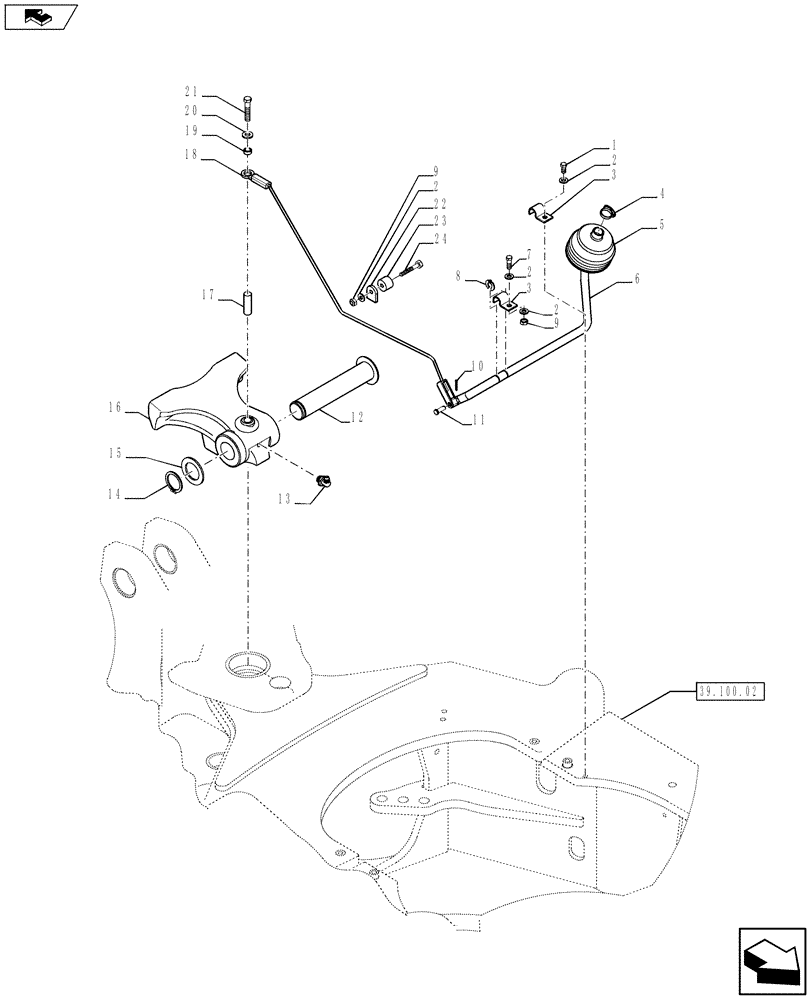 Схема запчастей Case 580SN WT - (84.120.01) - BOOM - LATCH (84) - BOOMS, DIPPERS & BUCKETS