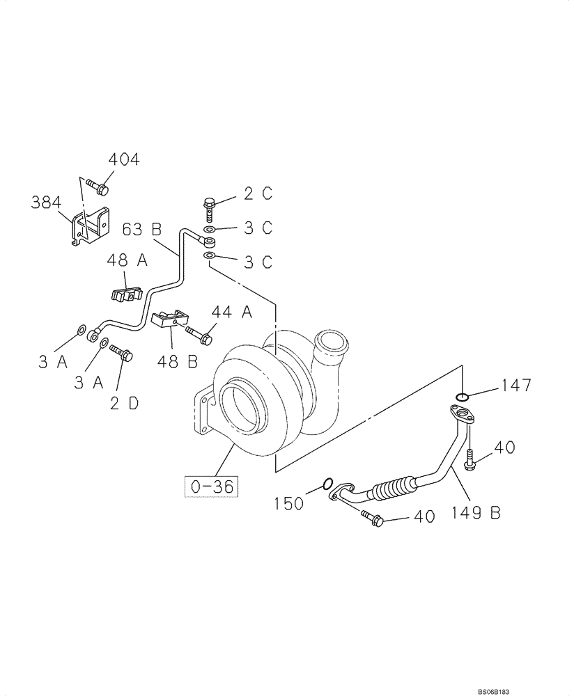 Схема запчастей Case CX800B - (02-33) - OIL CIRCUIT (02) - ENGINE