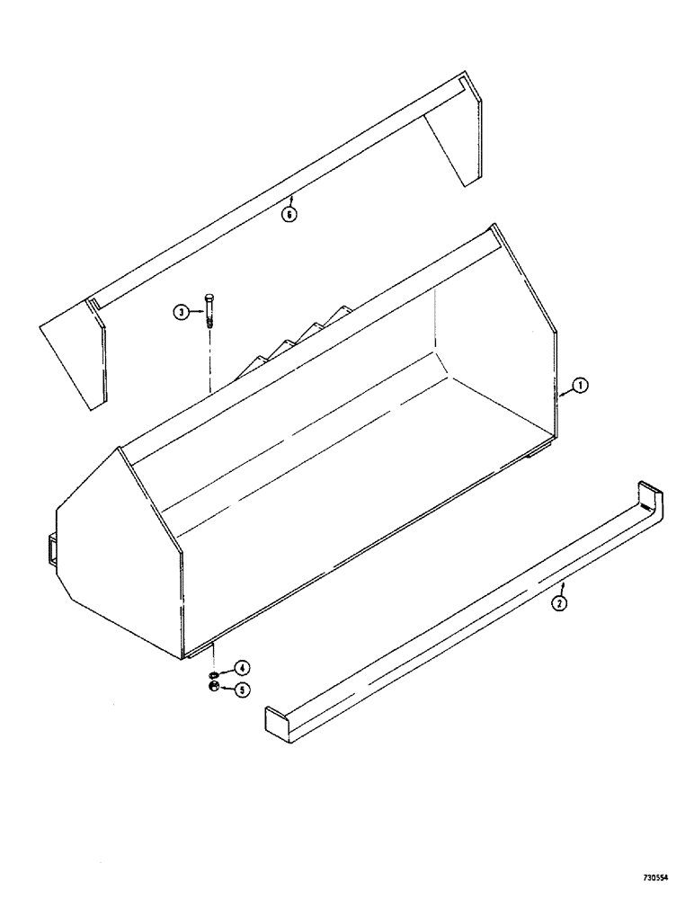 Схема запчастей Case 1700-SERIES - (178) - LOADER BUCKETS (82) - FRONT LOADER & BUCKET