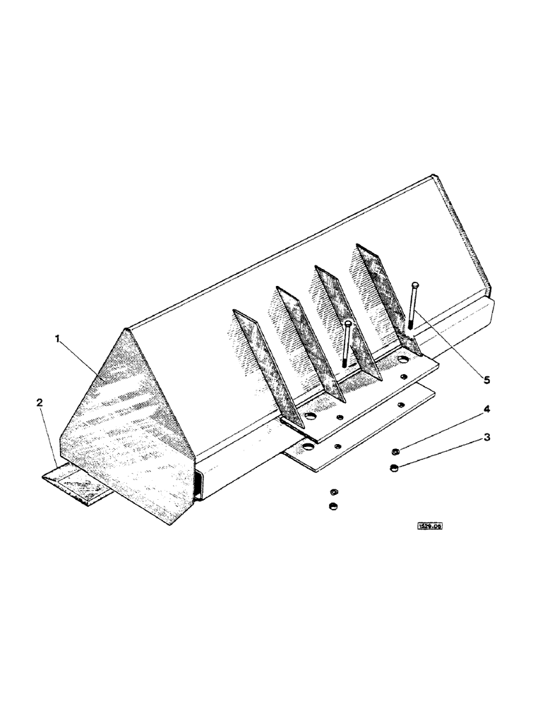 Схема запчастей Case 1529 - (176) - BUCKETS / LIGHT MATERIAL BUCKET (82) - FRONT LOADER & BUCKET