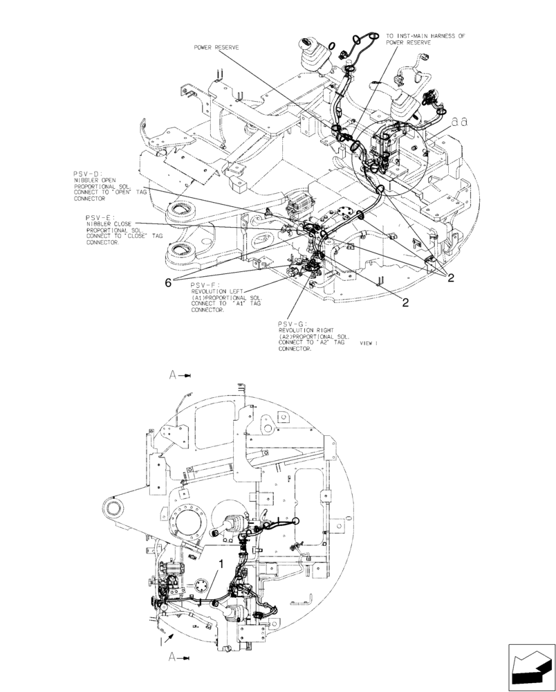 Схема запчастей Case CX36B - (01-100[01]) - HARNESS ASSY (55) - ELECTRICAL SYSTEMS