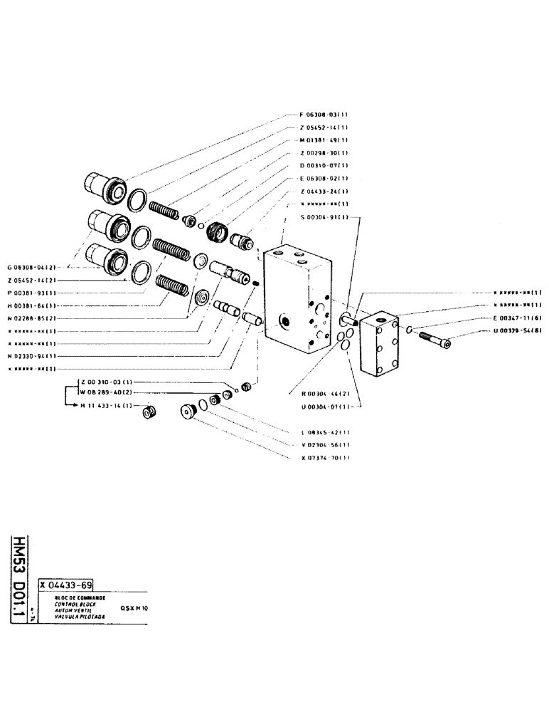 Схема запчастей Case GCK120 - (189) - CONTROL BLOCK 