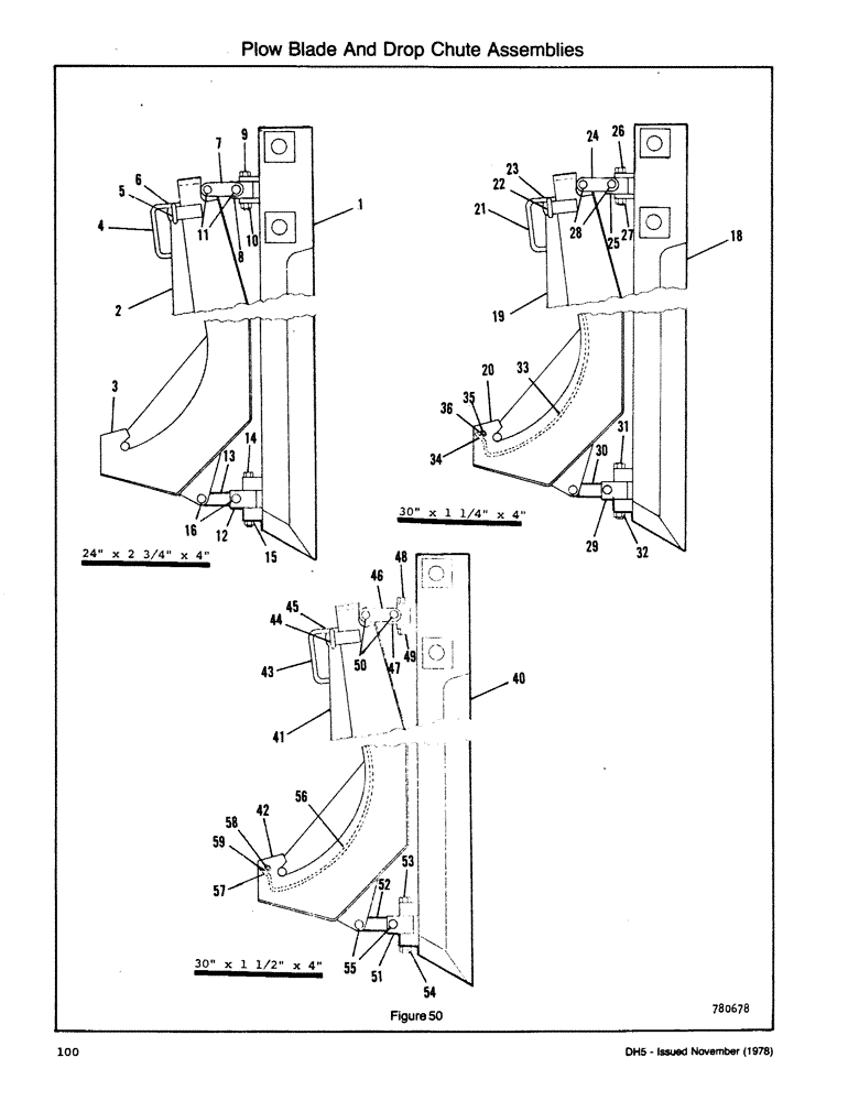 Схема запчастей Case DH5 - (100) - PLOW BLADE AND DROP CHUTE ASSEMBLIES (89) - TOOLS