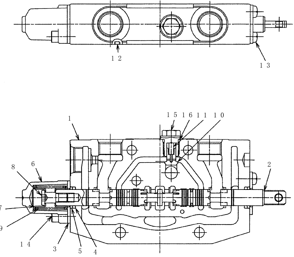 Схема запчастей Case CX50B - (HC007) - VALVE ASSEMBLY, CONTROL (BOOM SWING) (35) - HYDRAULIC SYSTEMS