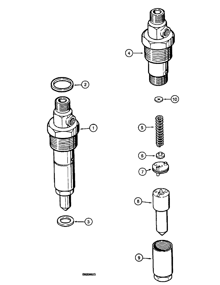 Схема запчастей Case 660 - (3-15C) - FUEL INJECTION NOZZLE, 4-390 EMISSIONS CERTIFIED ENGINE, USE WITH FUEL INJECTION PUMP J935677 (03) - FUEL SYSTEM