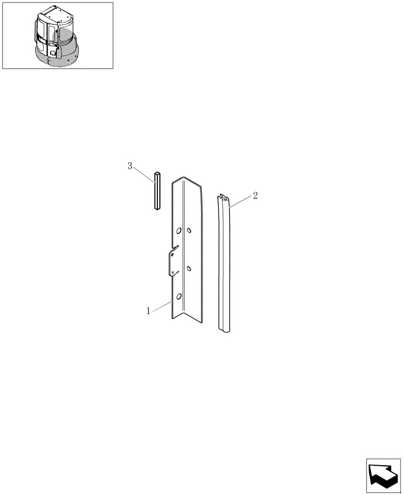 Схема запчастей Case CX27B - (1.300[14]) - GUARDS (01) - Section 1