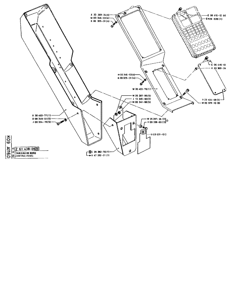 Схема запчастей Case 90BCL - (340) - CONTROL PANEL (06) - ELECTRICAL SYSTEMS