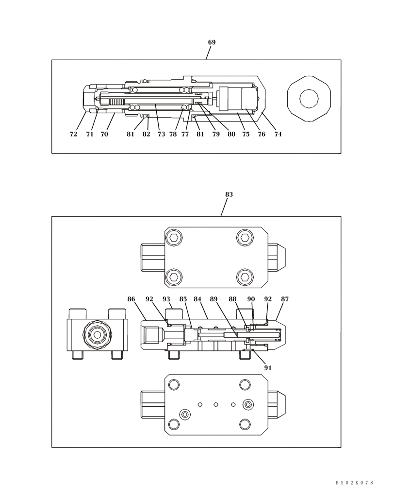 Схема запчастей Case CX330 - (06-04E) - MOTOR ASSY - TRACK DRIVE (06) - POWER TRAIN