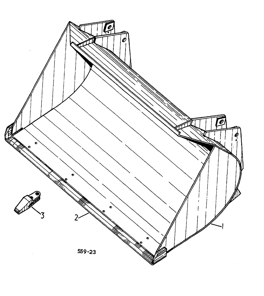 Схема запчастей Case 3400 - (157) - BUCKET AND TEETH ATTACHMENTS (82) - FRONT LOADER & BUCKET