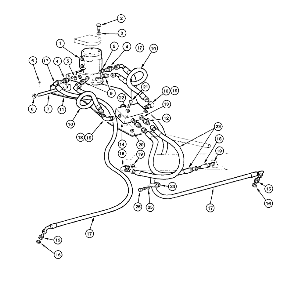 Схема запчастей Case 865 DHP - (8-014) - BLADE HYDRAULIC CIRCUIT - SIDE SHIFT AND TILT (08) - HYDRAULICS