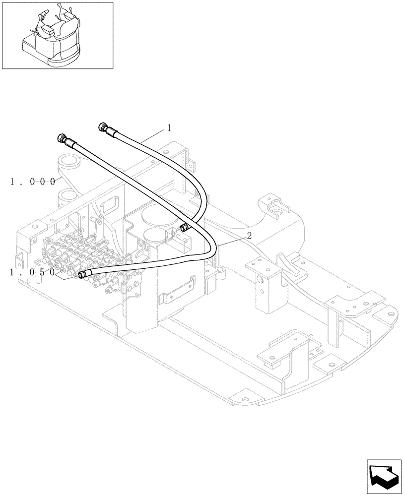 Схема запчастей Case CX16B - (5.0537[01]) - BOOM FALL PREVENTING SOLENOID - OPTIONAL CODE - 74710010 (84) - BOOMS, DIPPERS & BUCKETS