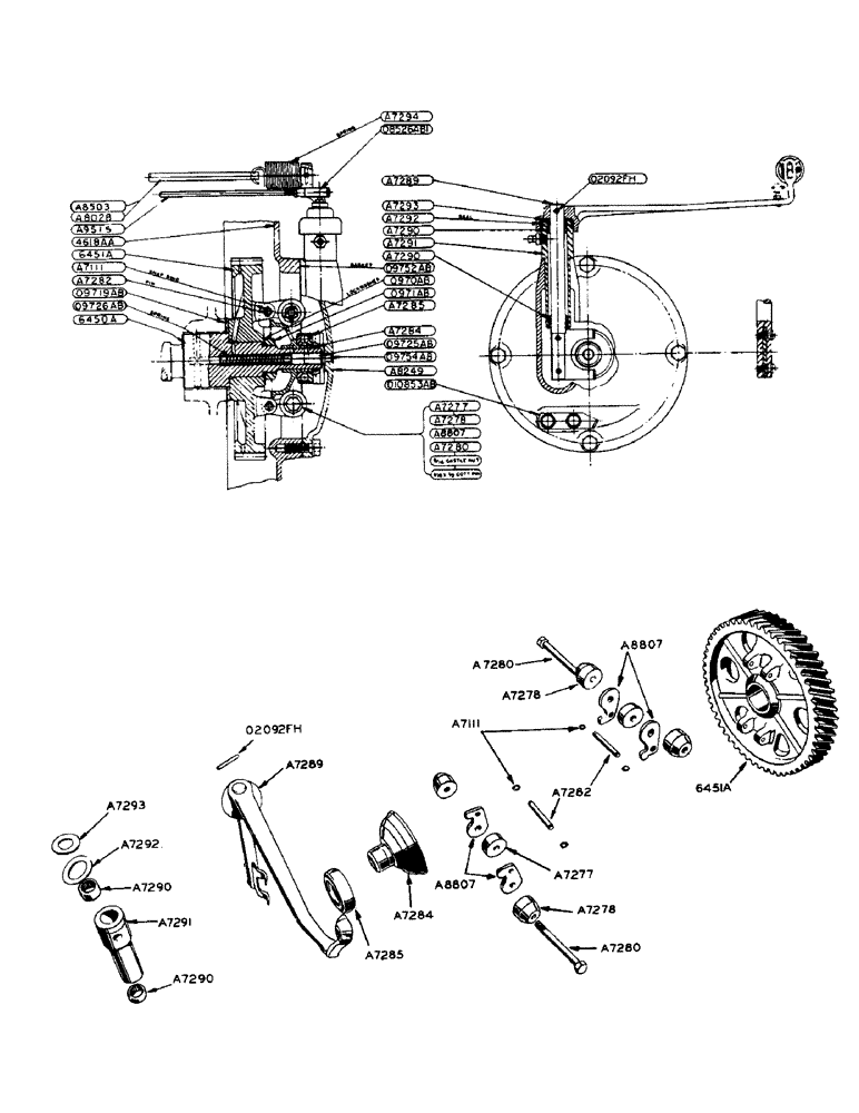 Схема запчастей Case 420 - (020) - POWRDYNE GAS ENGINE, GOVERNOR (10) - ENGINE