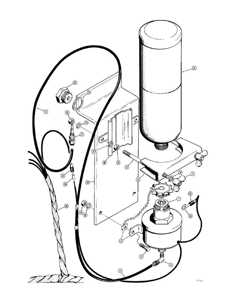 Схема запчастей Case 780 - (020) - COLD START SYSTEM (02) - ENGINE