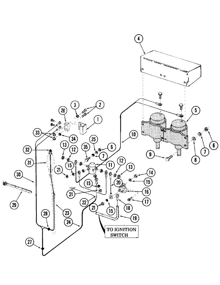 Схема запчастей Case 980 - (190) - FAST HOIST ELECTRICAL (05) - UPPERSTRUCTURE CHASSIS