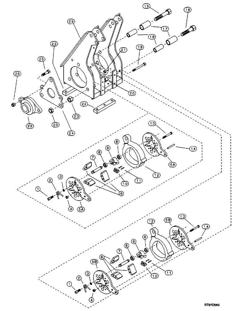 Схема запчастей Case 200TX - (9-38) - POWER WRENCH 