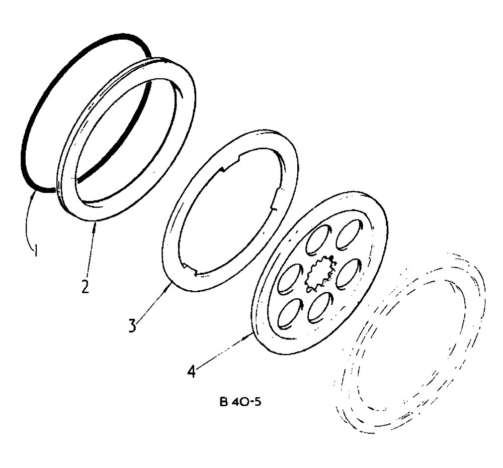 Схема запчастей Case 500 - (07-038) - BRAKE DISCS, DRIVE AXLE No Description