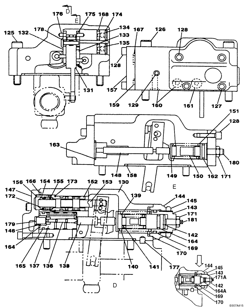 Схема запчастей Case CX290 - (08-95) - KBJ2895 PUMP ASSY, REGULATOR (08) - HYDRAULICS