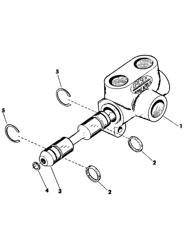 Схема запчастей Case 50 - (081) - TRACK BRAKE VALVE (48) - TRACKS & TRACK SUSPENSION