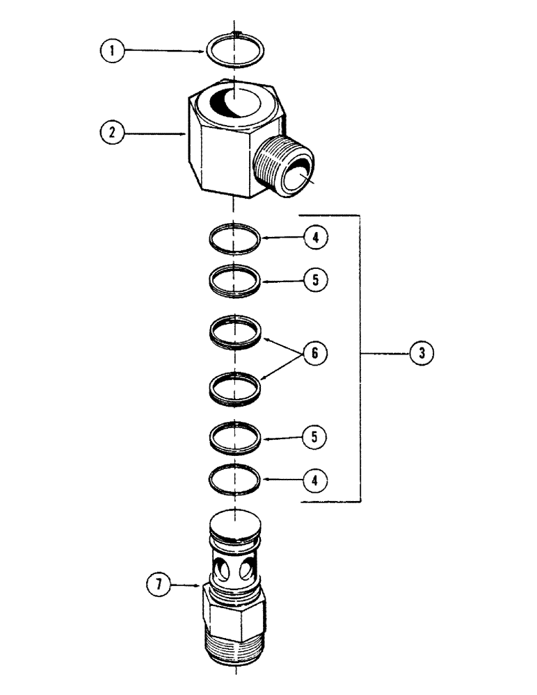 Схема запчастей Case 40BLC - (340) - SWIVEL, (USED WITH ROTARY CUTTER) (18) - ATTACHMENT ACCESSORIES