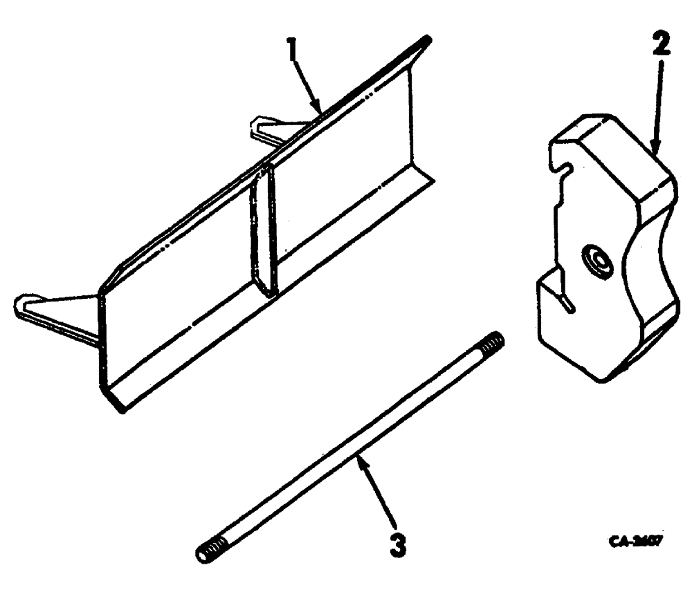 Схема запчастей Case 3400 - (064) - FRONT END WEIGHTS (39) - FRAMES AND BALLASTING