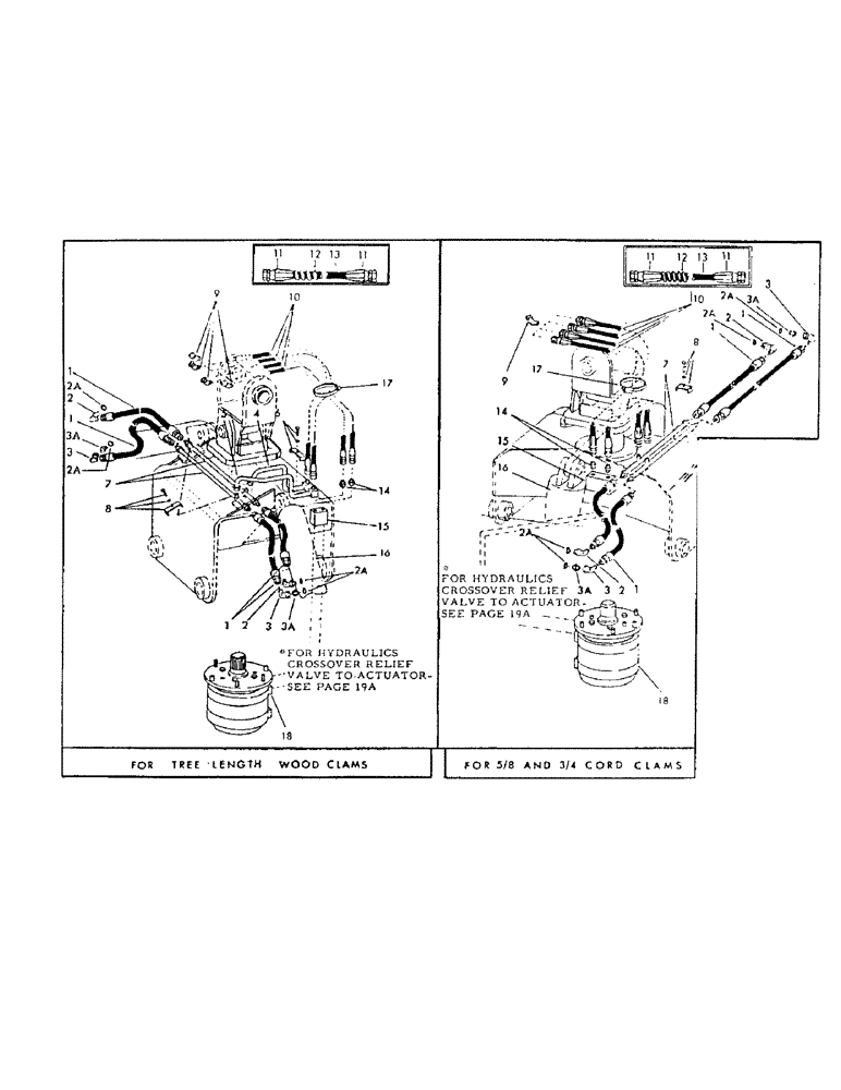 Схема запчастей Case 40YC - (F18) - CLAM HYDRAULICS FOR:, TREE LENGTH WOOD CLAM, (USED ON CLAMS (07) - HYDRAULIC SYSTEM