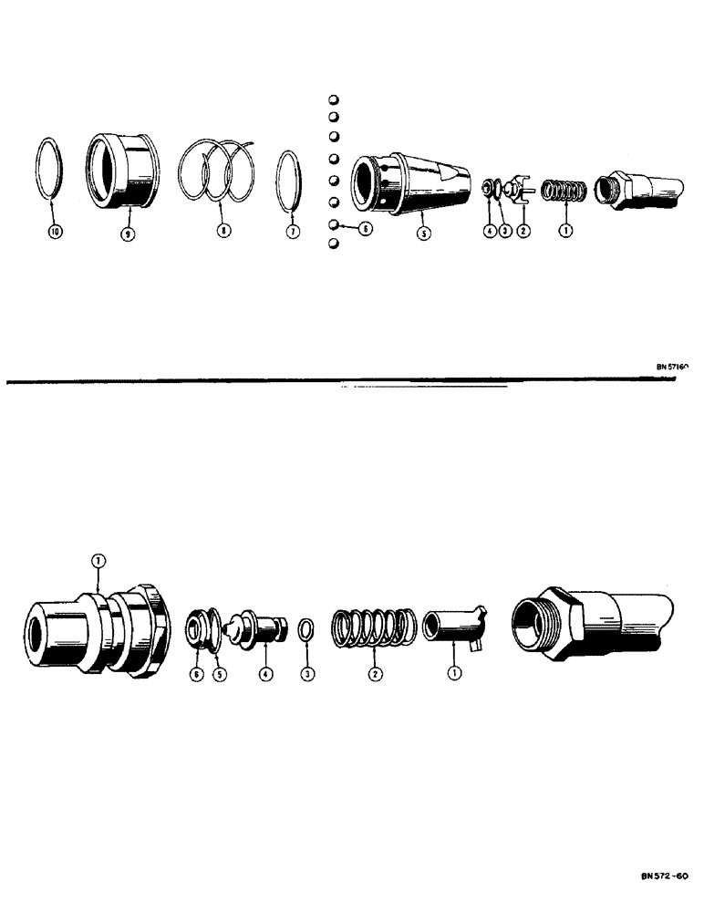 Схема запчастей Case 310C - (154) - 4026AA PULL BEHIND COUPLING-FEMALE (07) - HYDRAULIC SYSTEM