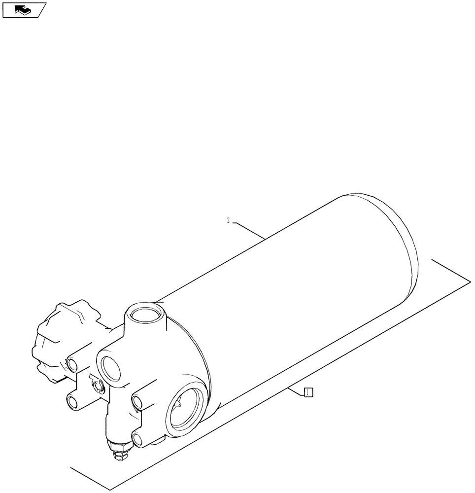 Схема запчастей Case 590SN - (35.750.02) - HYDRAULICS - FILTER (35) - HYDRAULIC SYSTEMS