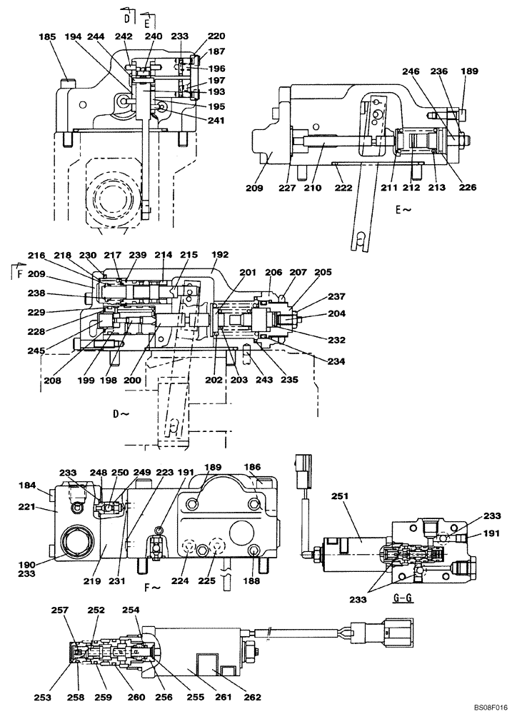 Схема запчастей Case CX700B - (08-32) - HIGH PRESSURE PUMP - REGULATOR (08) - HYDRAULICS