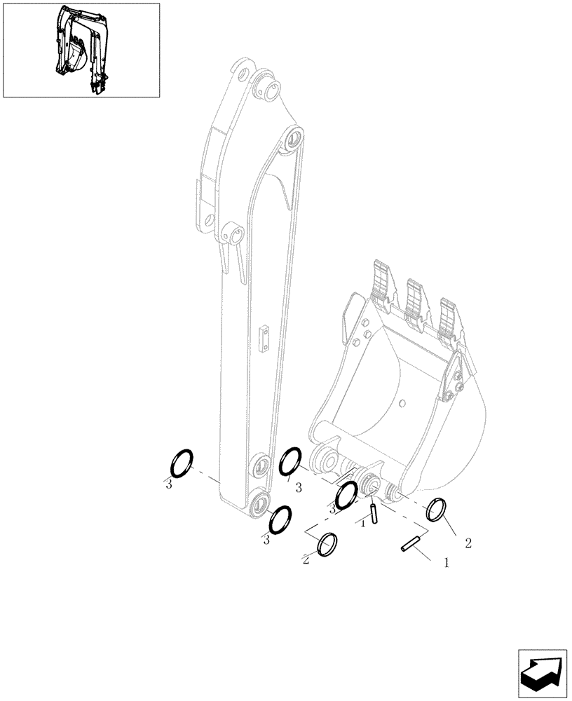 Схема запчастей Case CX16B - (2.050[01]) - BUCKET INSTALLATION (84) - BOOMS, DIPPERS & BUCKETS