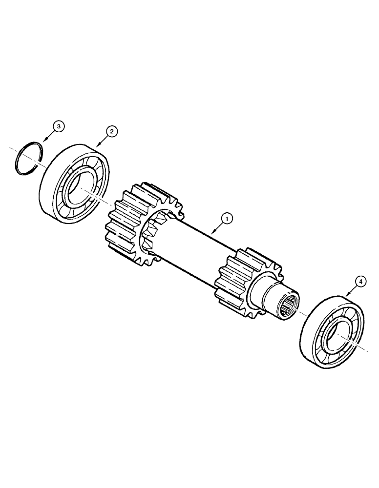 Схема запчастей Case 845 DHP - (06-16[01]) - TRANSMISSION - 1st SPEED AXLE (06) - POWER TRAIN