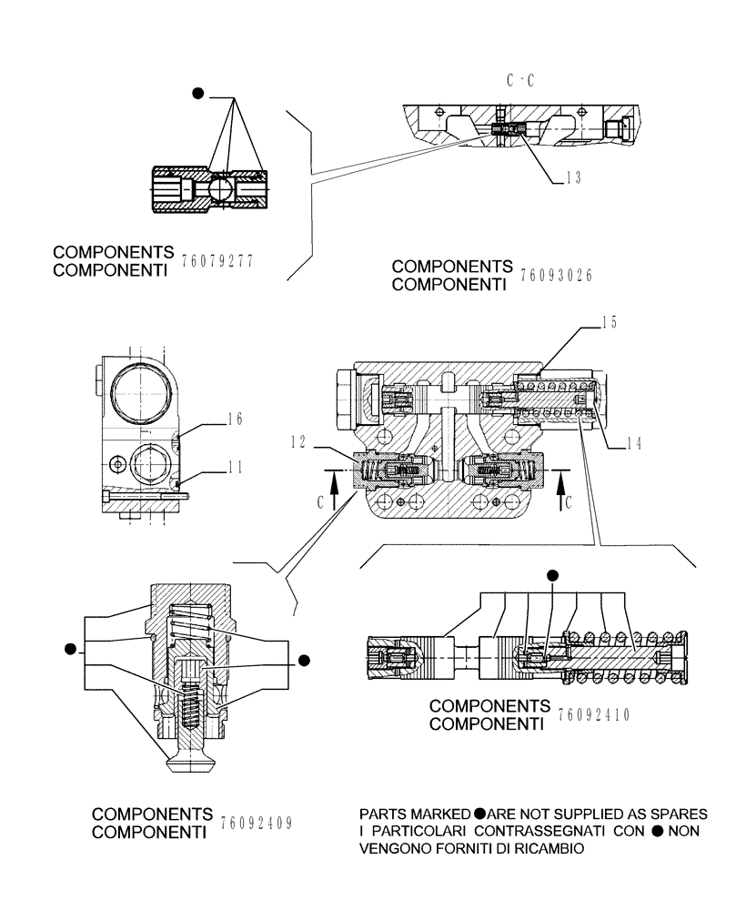 Схема запчастей Case 1850K - (3.140[03]) - HYDRAULIC MOTOR - COMPONENTS (04) - UNDERCARRIAGE