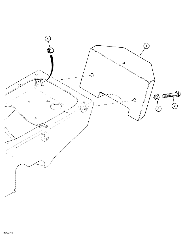 Схема запчастей Case 860 - (9-016) - FRONT COUNTERWEIGHT (09) - CHASSIS/ATTACHMENTS