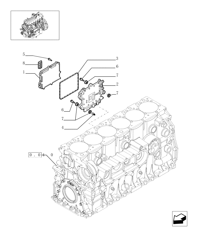 Схема запчастей Case F2CE9684C E002 - (0.17.0[01]) - ELECTRONIC INJECTION (504182263) 