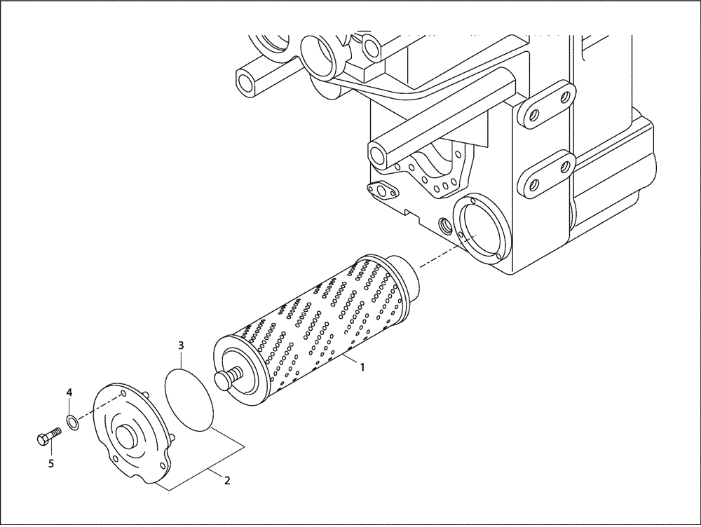 Схема запчастей Case 327B - (18A00000979[001]) - FILTER, GEARBOX (87450715) (03) - Converter / Transmission