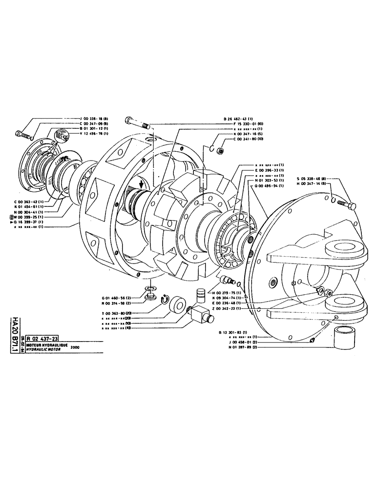 Схема запчастей Case 160CL - (140) - HYDRAULIC MOTOR (07) - HYDRAULIC SYSTEM