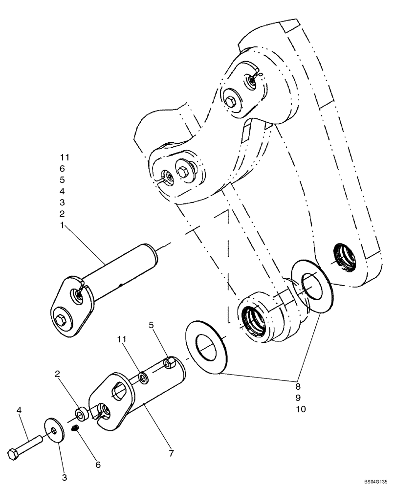 Схема запчастей Case 521D - (09-08) - BUCKETS - ATTACHMENT (XT LOADER) (09) - CHASSIS