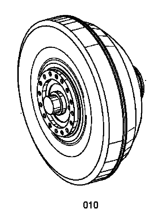 Схема запчастей Case 340 - (18A00000573[001]) - CONVERTER (17) - TORQUE CONVERTER