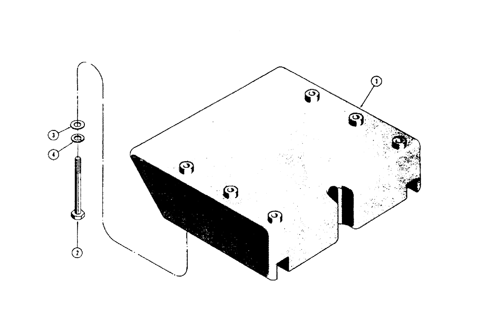 Схема запчастей Case 450 - (256) - FRONT COUNTERWEIGHT (05) - UPPERSTRUCTURE CHASSIS