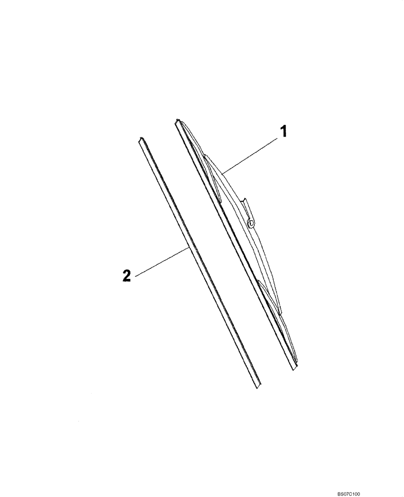 Схема запчастей Case SV212 - (55.518.01) - WIPER, REAR - BSN NENTC3714 (55) - ELECTRICAL SYSTEMS