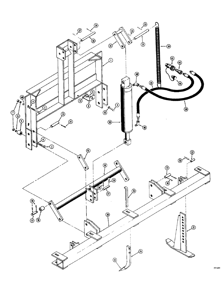 Схема запчастей Case 1700-SERIES - (210) - SCARIFIER (89) - TOOLS