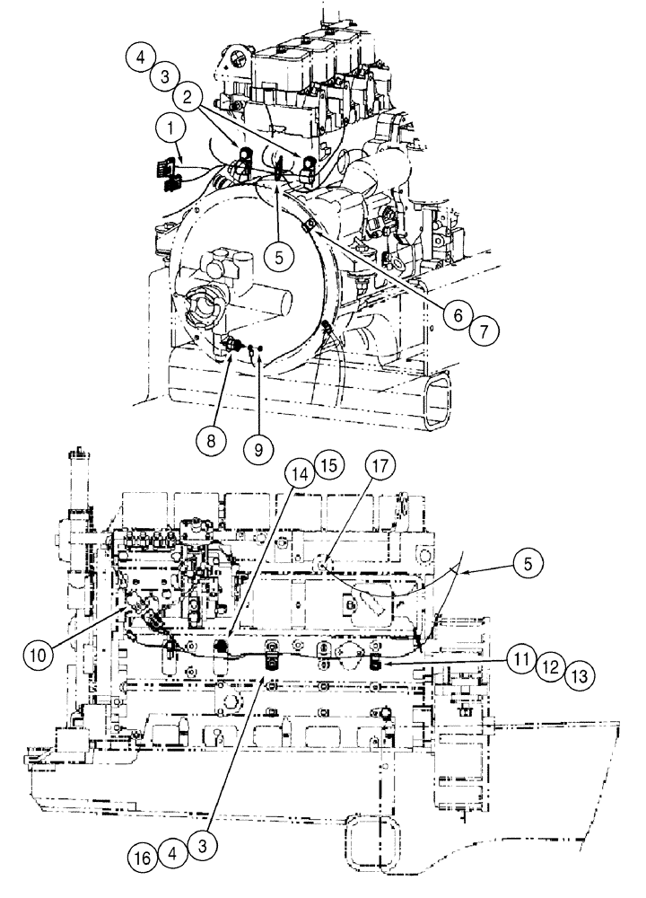 Схема запчастей Case 1150H - (04-11) - HARNESS, FRONT (04) - ELECTRICAL SYSTEMS