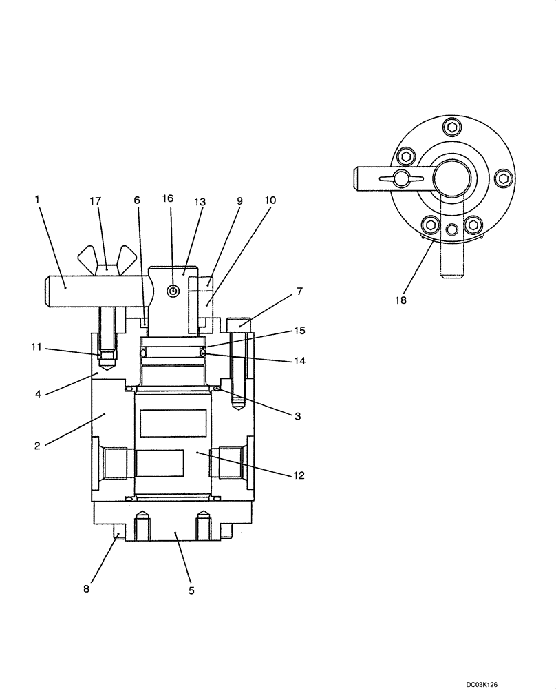 Схема запчастей Case CX47 - (08-59[00]) - VALVE ASSY - SELECTOR (08) - HYDRAULICS