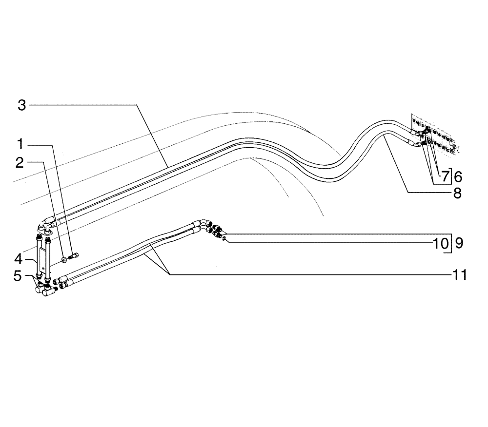 Схема запчастей Case 885B - (08-14[01]) - CIRCLE TURN HYDRAULIC SYSTEM (08) - HYDRAULICS