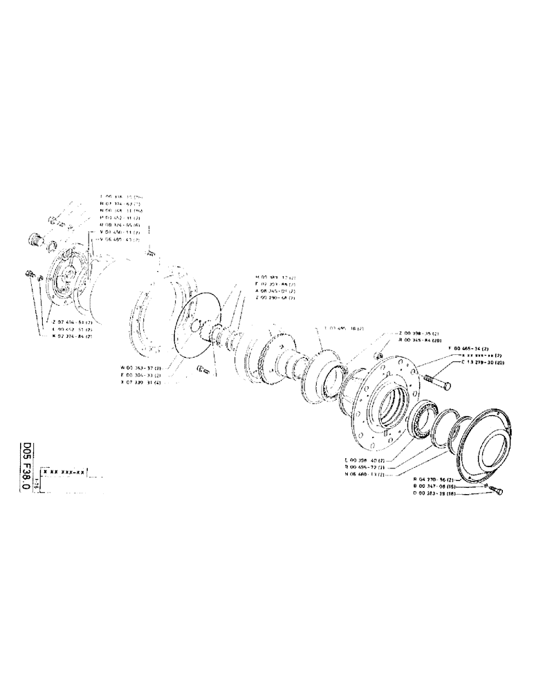 Схема запчастей Case 75P - (058) - REDUCTION GEAR (04) - UNDERCARRIAGE