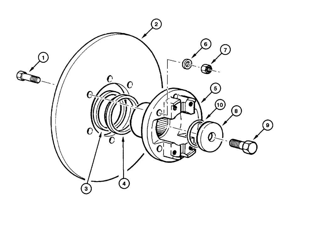 Схема запчастей Case 865 - (07.03[00]) - TRANSMISSION BRAKE DISC - ASSEMBLY (07) - BRAKES