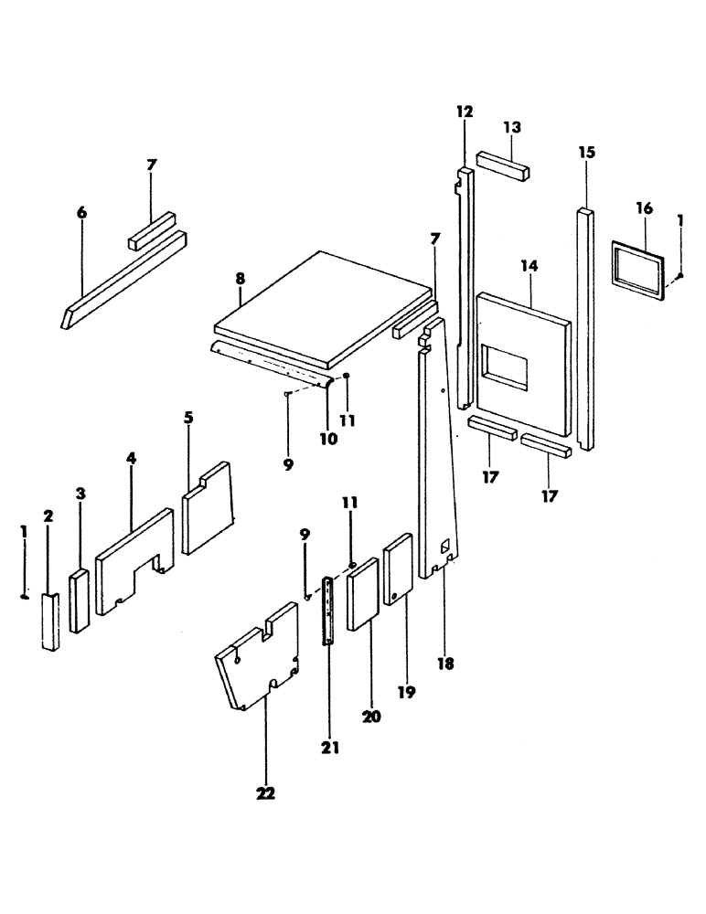 Схема запчастей Case 35EC - (037) - STANDARD CAB INSULATION (05) - UPPERSTRUCTURE CHASSIS